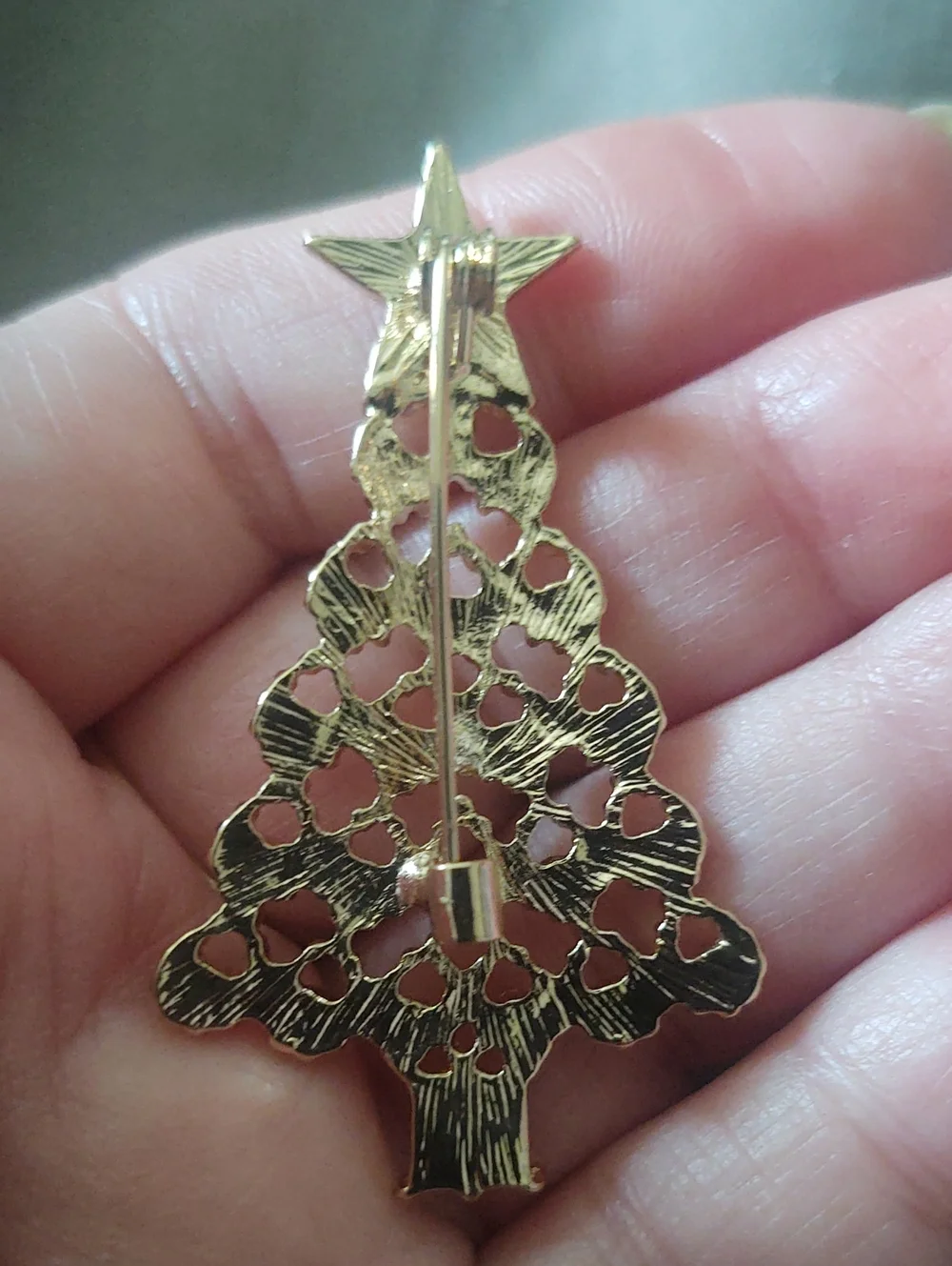 Crystal Christmas Tree Brooch *Christmas In July*